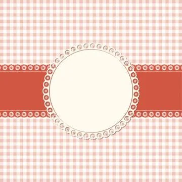 Banner and patch on colored background 스톡 일러스트