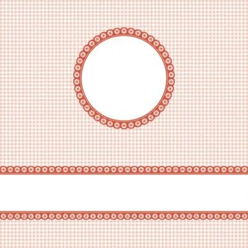 Banner and patch on colored background Illustrazione stock