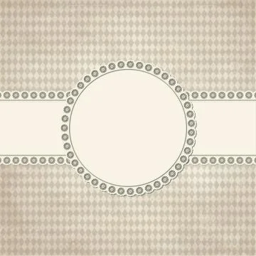 Banner and patch on colored background Stock Illustration