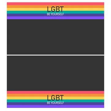 Banner and template in pride month Stock Illustration