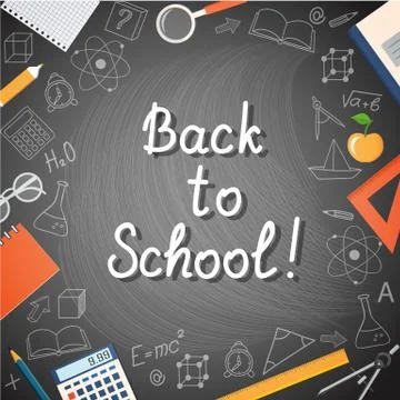Banner Back to School Stock Illustration