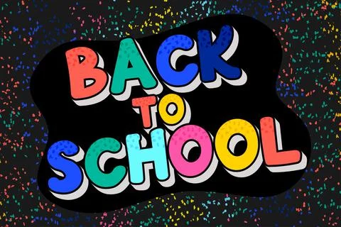 A banner back to school with a place to insert text. Vector illustration in a Stock Illustration