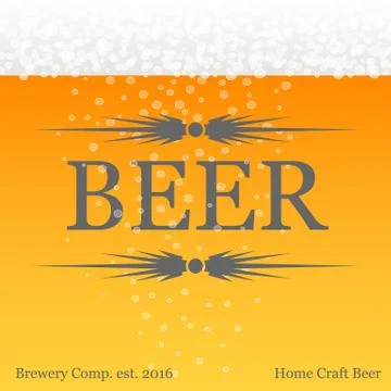 Banner with beer theme Stock Illustration