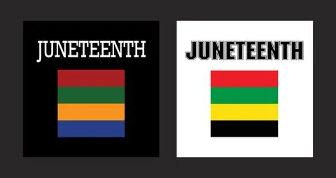 Banner with blackwhite background in juneteenth day; Stock Illustration