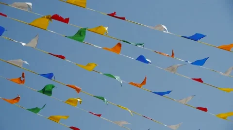 Banner blowing in the Wind Stock-Footage 52354882