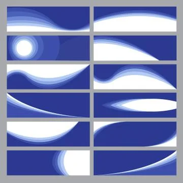 Banner blue 스톡 일러스트