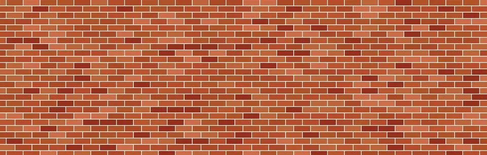 Banner brick wall Stock Illustration