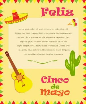 Banner for Cinco De Mayo Stock Illustration
