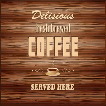 Banner for coffee house Stock Illustration