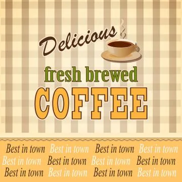 Banner for coffee Stock Illustration