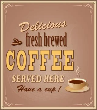 Banner for coffee Stock Illustration