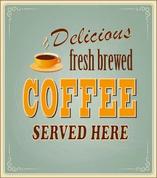 Banner for coffee Stock Illustration