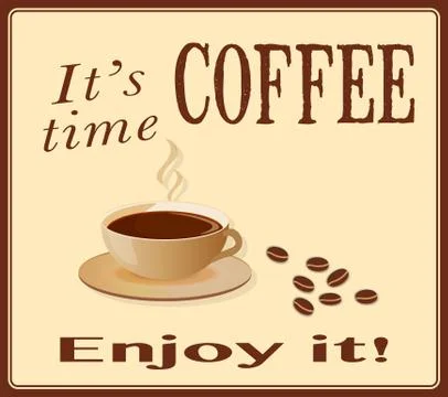 Banner for coffee Stock Illustration