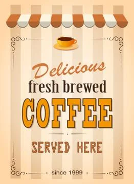Banner for coffee Stock Illustration