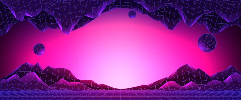 Banner of concept of technology metaverse Stock Illustration