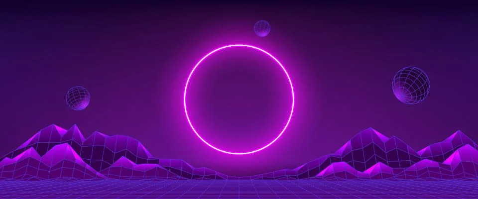 Banner of concept of technology metaverse Illustrazione stock