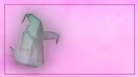 Banner dark ghost vision on a light background. Stock Photos