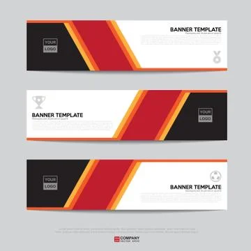 Banner design for business presentation Stock Illustration