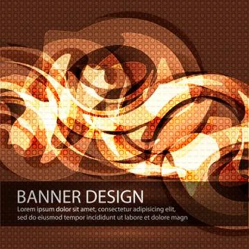 Banner design Stock Illustration