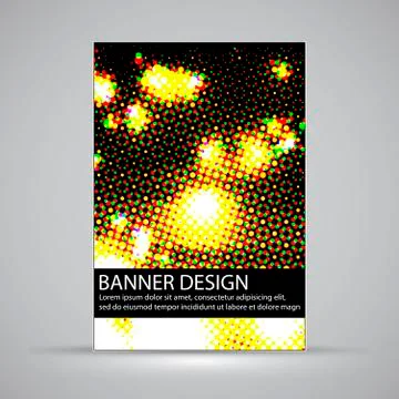 Banner design Illustrazione stock