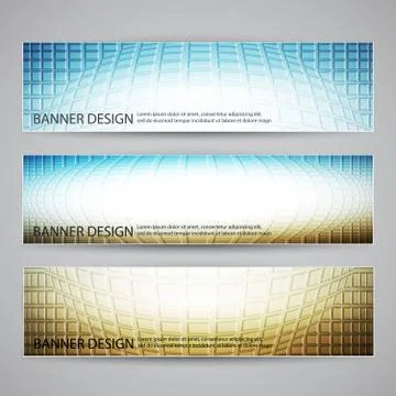 Banner design Illustrazione stock