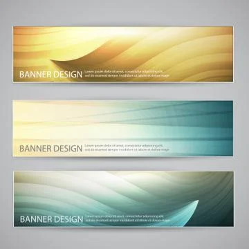 Banner design Illustrazione stock