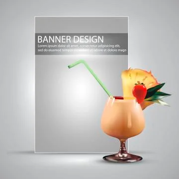 Banner design Illustrazione stock
