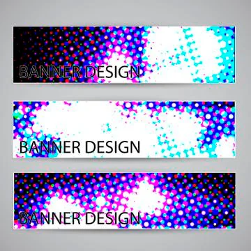 Banner design Illustrazione stock