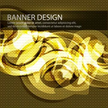 Banner design Stock Illustration