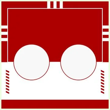Banner design with retro photo camera on a red background template Stock Illustration