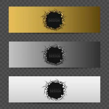 Banner design set Stock Illustration