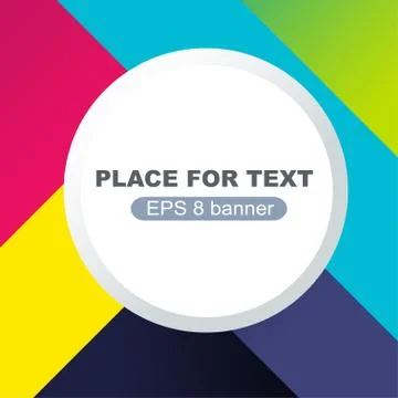 Banner design template material background Stock Illustration