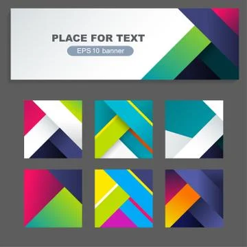 Banner design template material background Ilustração Stock