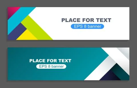 Banner design template material background Stock Illustration
