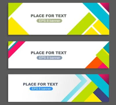 Banner design template material background Stock Illustration