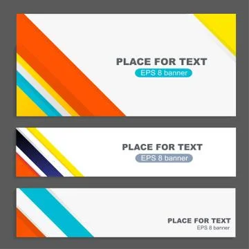 Banner design template material background Stock Illustration