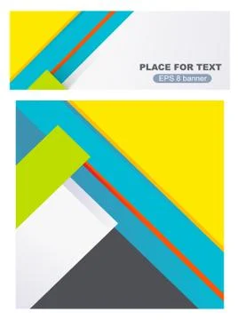 Banner design template material background Stock Illustration