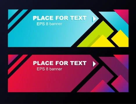 Banner design template material background Ilustração Stock