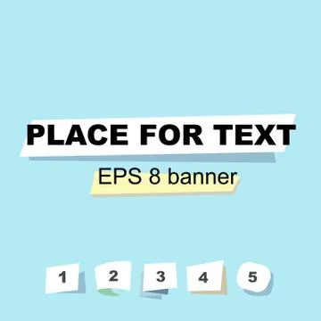 Banner design template material background Stock Illustration