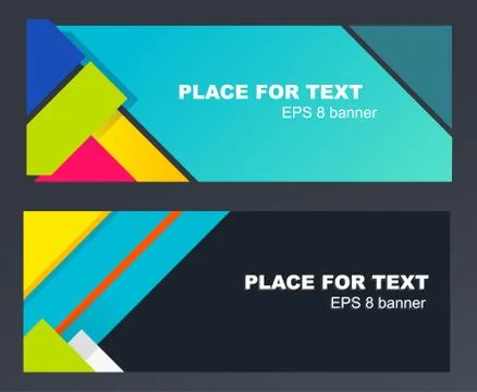 Banner design template material background Stock Illustration