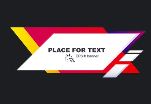 Banner design template material background Stock Illustration