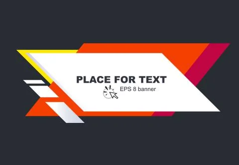 Banner design template material background Stock Illustration