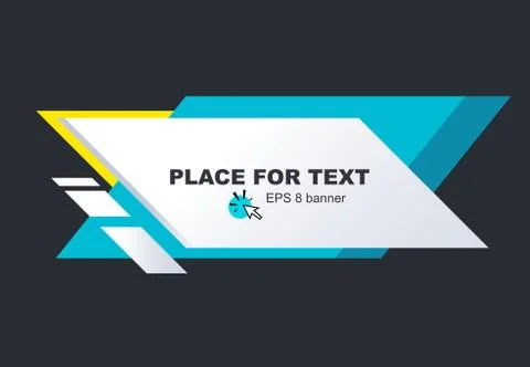 Banner design template material background Stock Illustration