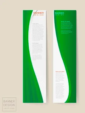 Banner design templates set Stock Illustration