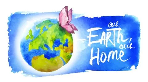 Banner for Earth Day Stock Illustration