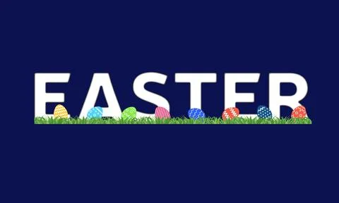 Banner for Easter holiday. Stock Illustration