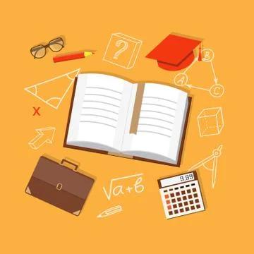 Banner for education Stock Illustration