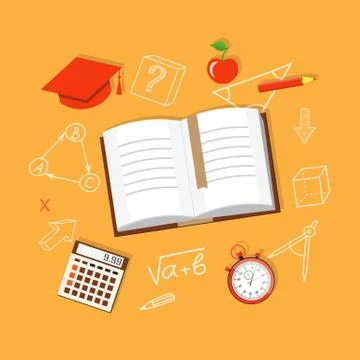 Banner for education Stock Illustration