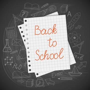 Banner for education Stock Illustration