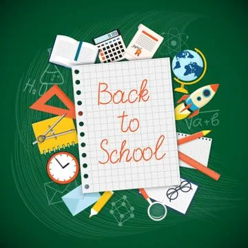 Banner for education Stock Illustration
